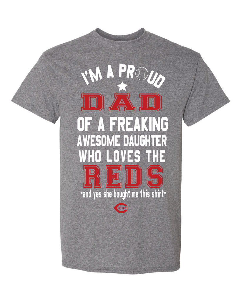 Cincinnati Reds Dad Daughter T-Shirt